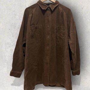Vintage Stefano Basics Brown Ribbed Corduroy Jacket 100% Cotton Women’s XXL Y2K